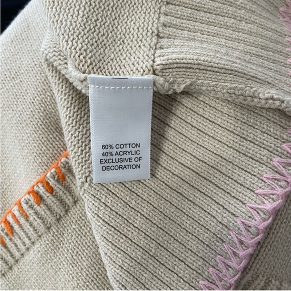 XOKR Kerri Rosenthal size small knit button boho granola hip sweater - Picture 5 of 5